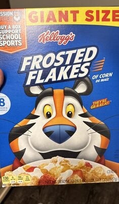 Frosted Flakes Corn Cereal packaging