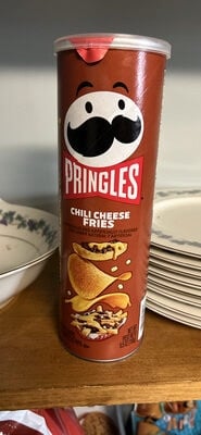 Pringles Chili Cheese Fries Potato Crisps package