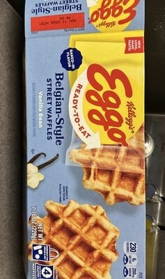 Eggo Vanilla Bean Grab & Go Liege-Style Waffle package