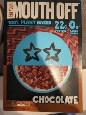 Mouth Off Chocolate Cereal packaging