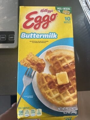 Kellogg's Eggo Waffles Buttermilk package