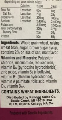 Kellogg's Raisin Bran Cereal package