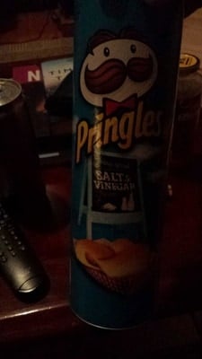 Pringles Salt & Vinegar Flavored Potato Crisps package