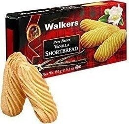 Walkers Vanilla Pure Butter Shortbread packaging