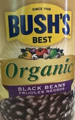 Bush's Best Organic Black Beans packaging