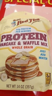 Bob's Red Mill Whole Grain Protein Pancake & Waffle Mix packaging