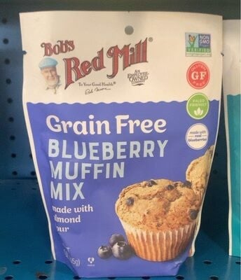 Bob's Red Mill Blueberry Grain Free Muffin Mix package