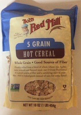 Bob's Red Mill 5 Grain Hot Cereal package