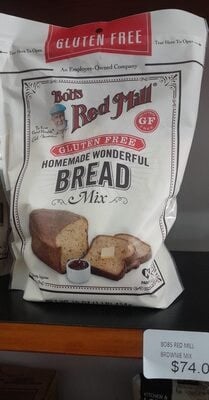 Bob's Red Mill Gluten Free Homemade Wonderful Bread Mix packaging