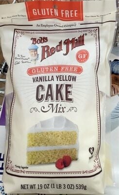 Bob's Red Mill Gluten Free Vanilla Yellow Cake Mix package