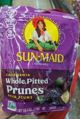 Sun-Maid California Whole Pitted Prunes Fresh-Lock Zipper Bag packaging