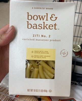 Shoprite Enriched Macaroni Product, Ziti No. 2 package
