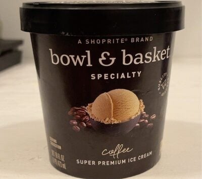 Shoprite Specialty, Coffee Super Premium Ice Cream package