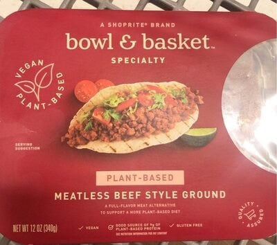 Shoprite Specialty, Meatless Beef Style Plant-Based Ground package
