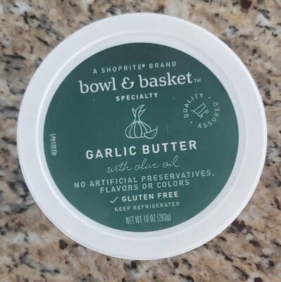 A Shoprite Garlic Butter With Olive Oil packaging