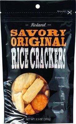 Roland Original Savory Rice Crackers packaging