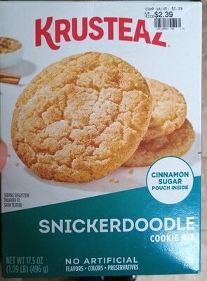 Krusteaz Snickerdoodle Cookie Mix package