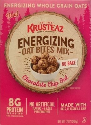 Krusteaz Chocolate Chip Oat Energizing Oat Bites Mix package