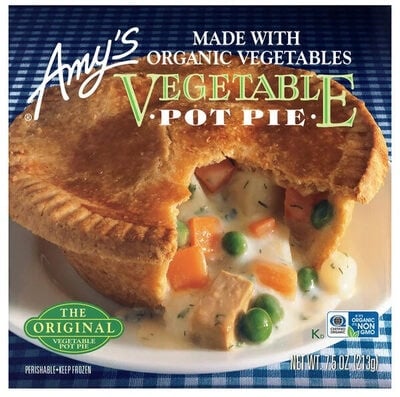 Amy's Vegetable Pot Pie packaging