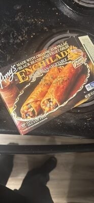 Amy's Black Bean Vegetable Enchilada packaging