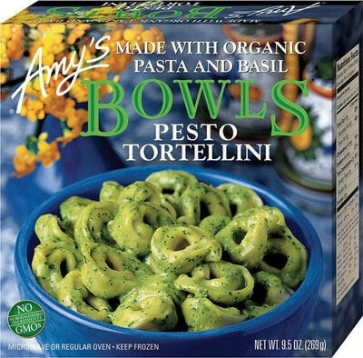 Amy's Pesto Tortellini Bowls packaging