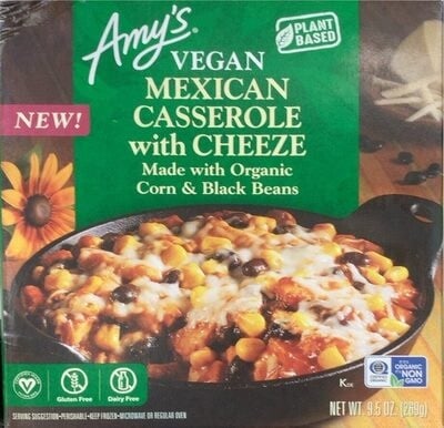 Amy's Vegan Mexican Casserole With Cheeze package