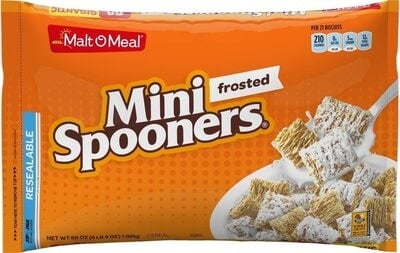 Malt O Meal Frosted Mini Spooners Cereal package