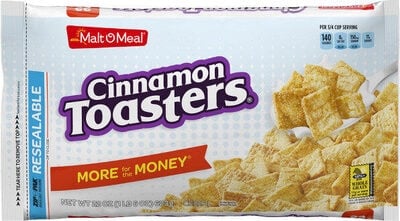 Malt O Meal Cinnamon Toasters Cereal package