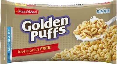 Malt O Meal Golden Puffs Cereal Super Size package