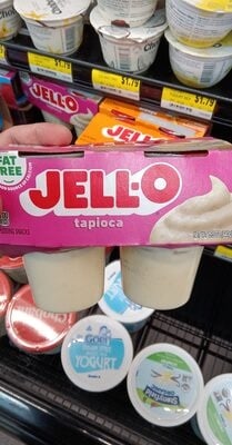 Jell-O Tapioca Fat Free Refrigerated Pudding Cup Snacks - 4 X package