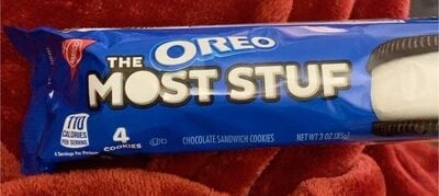 Oreo The Most Stuf Chocolate Sandwich Cookies package
