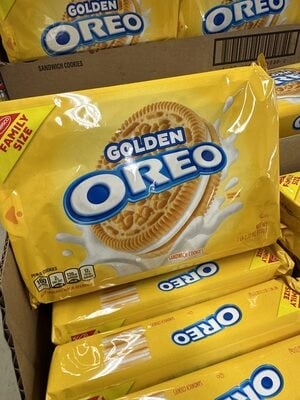 Oreo Golden Sandwich Cookies package