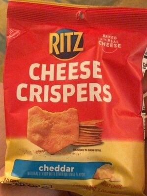 Ritz Cheddar Cheese Crispers Potato And Wheat Chips package
