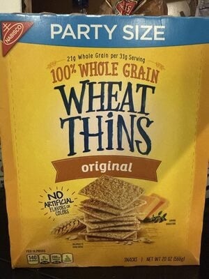 Wheat Thins Original Snacks packaging