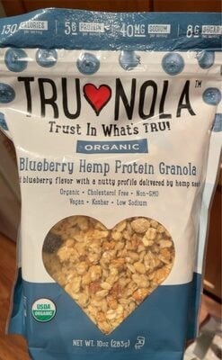Trunola Blueberry Organic Hemp Protein Granola packaging