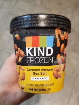 Kind Frozen Caramel Almond Sea Salt Pint packaging