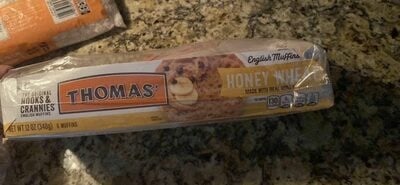Thomas' English Muffins, Honey Wheat package