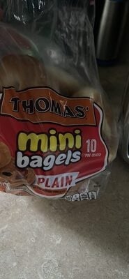 Thomas' Plain Mini Bagels package