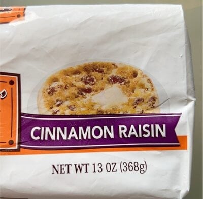 Thomas' Cinnamon Raisin The Original English Muffins package
