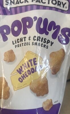 Snack Factory Pop'Ums White Cheddar Pretzel Snacks package