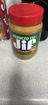 Jif Creamy Reduced Fat Peanut Butter Spread package