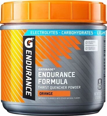 Gatorade Orange Flavored Endurance Formula Thirst Quencher Powder packaging
