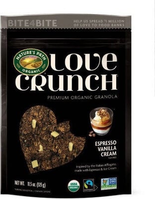 Nature's Path Espresso Vanilla Cream Flavored Premium Organic Granola packaging