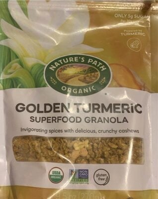 Nature's Path Organic Golden Turmeric Superfood Granola package