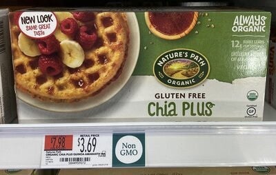 Nature's Path Organic Homestyle Waffles package