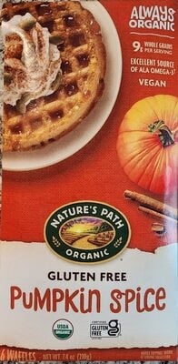 Nature's Path Waffles, Pumpkin Spice packaging