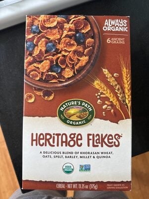 Nature's Path Heritage Flakes Cereal package