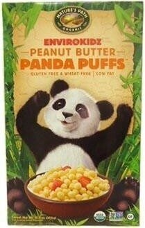 Nature's Path Panda Puffs Organic Cereal packaging