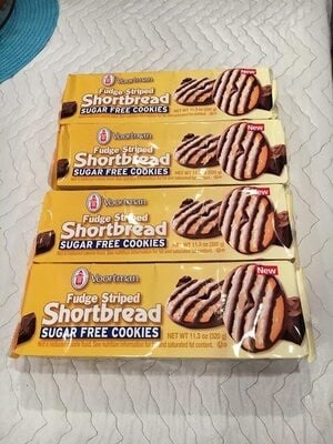 Voortman Bakery Fudge Striped Shortbread Cookies package