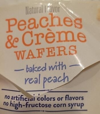 Voortman Bakery Peaches & Creme Flavor Wafers package
